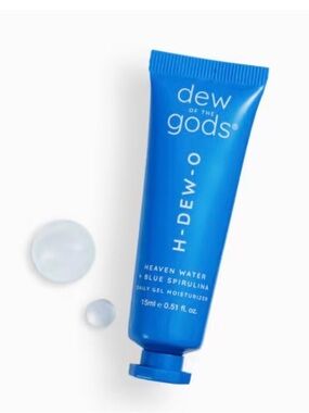 Dew of the gods h-dew-o blue spirulina gel moisturizer